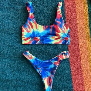 Tie dye swimsuit